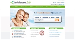 Desktop Screenshot of healthinsuranceoutlet.com